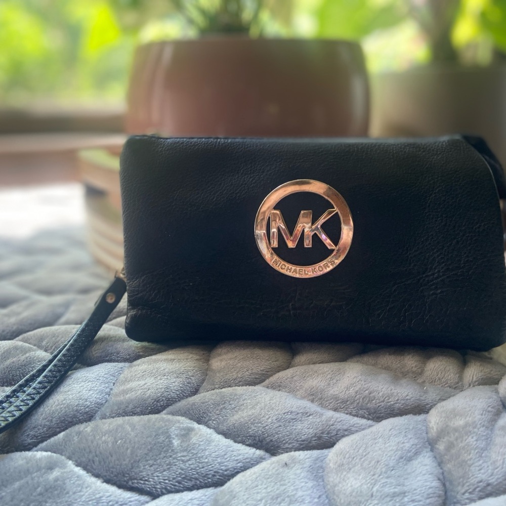 Leather MK wallet